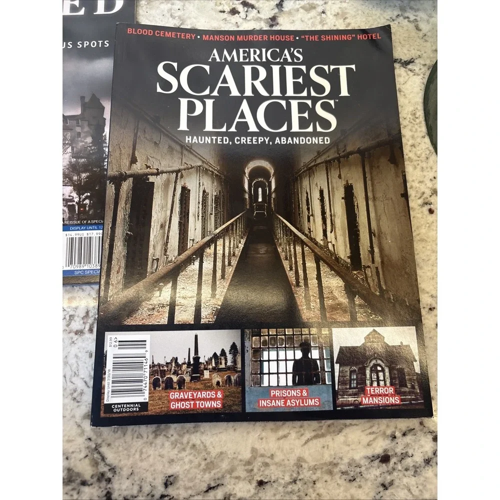 Lot Of 3 Ghost Haunted Themed Magazines World Scariest Ghost Hunting Halloween
